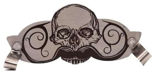 Tuxxjzm Mustache Guard for Drink, Mustache Guard Protector for Cup with Skull Design, Decorative Multifunctional Innovative Drinking Supplies for Coffee Mugs, Beer Cups, Teacups