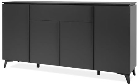 Furn.Design Kommode in grau und Schiefer Wohnzimmer, Esszimmer Sideboard, Anrichte 177 x 92 cm, Visby (grau, 177 cm)