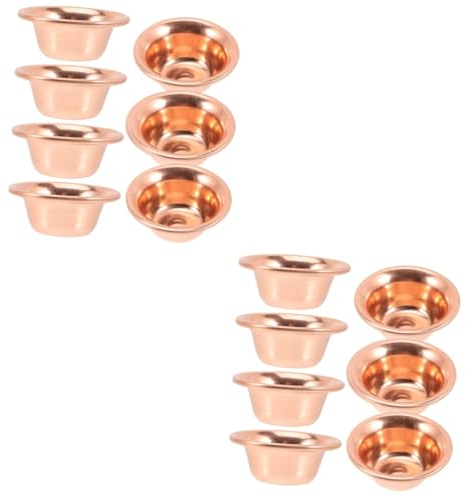 Ciieeo 14 Pcs Bol D'Encens De Yoga Récipient D'Eau Bol D'Offrande Bouddhiste Tasses Bol D'Offrande Tibétain Bol D'Eau Bénite Tasse D'Offrande D'Eau Tasse À Vin Délicate Tasse