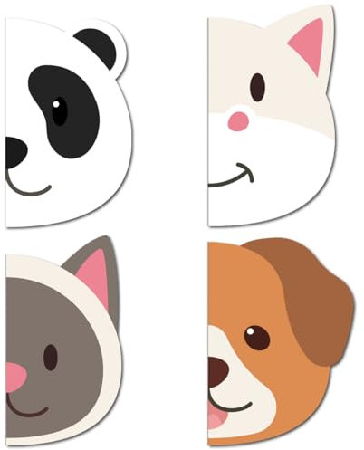 siixu Nette Tier geformte Notizbücher, 4-Pack A5 Lined Journal, einzigartiges ästhetisches Design für Schule-Arbeitsmittel