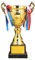 HYQING Coppa del Trofeo - Grande Trofeo, Premio d'oro for Sport, Coppa del Trofeo Metalard con Base Trofei del Primo Posto Premi Vinti for Feste Partita di Calcio Calcio Baseball(43cm)