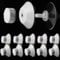 Daaxing 10PCS High-Grip Awning Suction Cup Fixing Pads Caravan Motorhome Organiser White For Campervan Canopy Motorhome,45mm Diameter