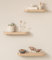 Kazai.® Étagère Murale Set 'Neva' | 3 Tablettes en Placage de Bois Véritable | Étagères Flottantes pour Décoration et Rangement en Salle de Bain, Salon, Cuisine, Chambre et Plus | Chêne, Blanc