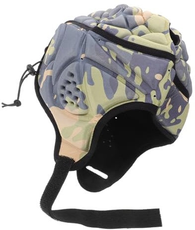 Happyyami Schutzhelm Für Erwachsene Verstellbarer Kopfschutz Für Fußball Rugby Und Radfahren Atmungsaktive Helm-Konstruktion Mit Belüftungslöchern Optimaler