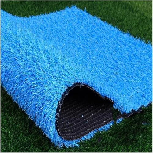 JvFbjLF Césped artificial auto-drenaje terraza césped artificial estera mascota parque infantil rollo de césped artificial de alta densidad