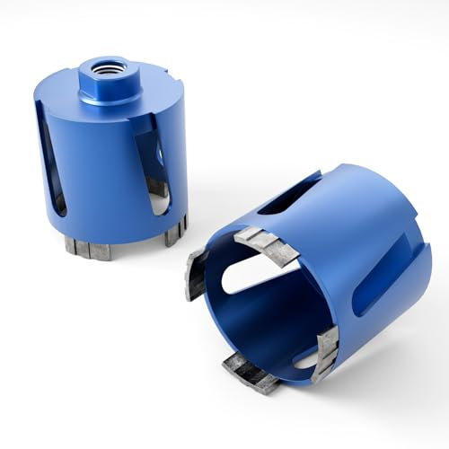 Diamant-Dosensenker Turbo - 1x Bohrkrone 82mm Durchmesser - für das Setzen einer Steckdose, Unterputzdose, Schalterdose, Hohlwanddose & Verteilerdose - Fliesenbohrer, Diamantbohrer, Betonbohrer
