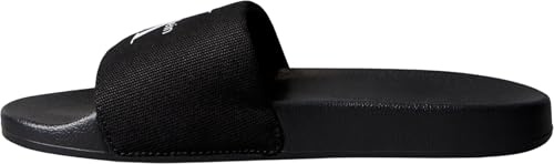 Calvin Klein Damen Sandalen Slide Monogram Slippers, Schwarz (Black/Bright White), 41