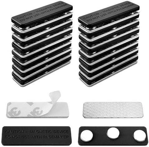 Selbstklebende Magnet Clips Set – Starke Magnete für Stoff, Netze, DIY, Kleidung oder Magnetische Namensschilder, Wiederverwendbar, Ohne Bohren, Universal Zubehör