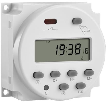 Heschen CN101A Zeitschaltuhr, Digital, LCD, ganze Woche programmierbar, Gleichstrom 24 V, 16 A, SPST