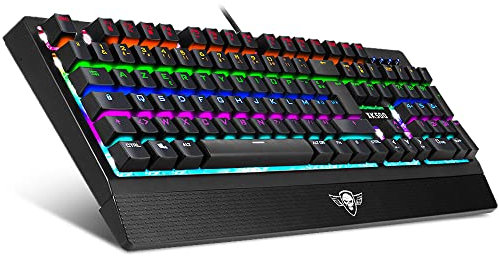 SPIRIT OF GAMER CLAVIER GAMING MECANIQUE RGB XPERT-K500/ Anti-Ghosting avancé N-Key Rollover avec 6 touches/ Switch Victory K500 Brown/ RGB Gaming Arena
