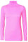 Body BNWT Polo extensible à manches longues et col roulé en viscose pour femme Rose clair Taille 36-50, Hellrosa