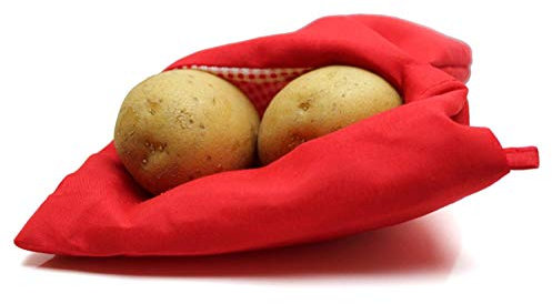 TEMPO DI SALDI Sacco Cuoci Patate in Microonde, Riutilizzabile, Ottimo per Dieta Borsa Cucina