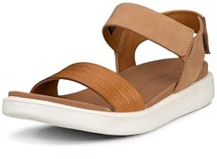 ECCO Flowt W 03, Scarpe con Cinturino alla Caviglia, Donna, Marrone (Lion Cashmere), 36 EU