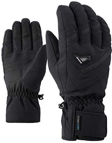 Ziener Herren GARY AS glove ski alpine Ski-handschuhe / Wintersport | wasserdicht, atmungsaktiv, schwarz (black), 10