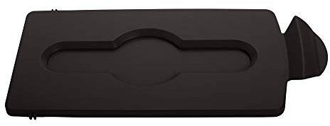 Rubbermaid Commercial Products Slim Jim Recycling Station Brown Closed Lid 2007900