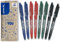 PILOT FriXion Ball 0.7 Set – 6 Stück: 2x Blau/Schwarz/Rot/Grün – Radierbare Tintenroller 0,4 mm Strichstärke, angenehme Schreibführung beim Schreiben, thermosensitive Tinte, mit austauschbarer Mine