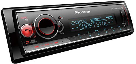 Pioneer MVH-S520BT - Autoradio 1 DIN con sintonizador RDS y Bluetooth®, iluminación Multicolor, USB, aplicación Pioneer Smart Sync y Compatible con Dispositivos Apple y Android