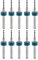 sourcing map Pcb Forets 1,5mm Tungstène Carbure Rotatif Outil Bijoux CNC Gravure Imprimer Circuit Planche Micro Forets 1/8 Pouce Queue 10Pcs