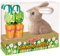 Schokokarotten 4er mit Plüschhase Osterhase Schokoschirm Ostern 54g