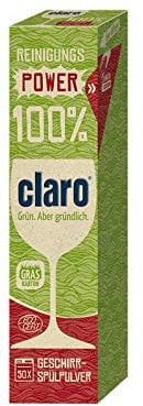 CLARO Geschirrspülpulver 900 g (100% Zero Waste, Unparfümiert, Pulver, 1 Stück)