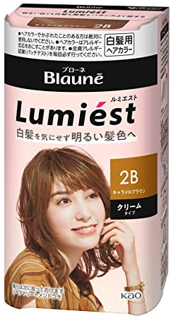 Kao Blaune Lumiest Hair Color Gray Hair Dye 2B Caramel Brown