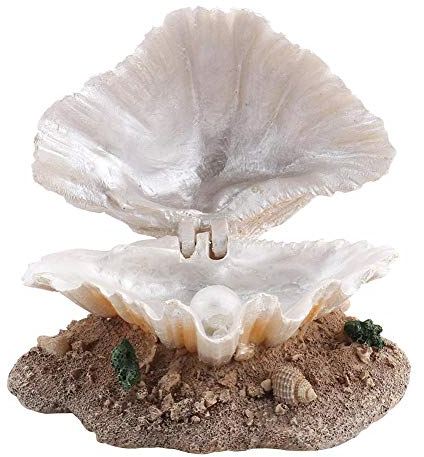 Aquarium-Muschel-Ornament, Kunstharz, Perlen, Bubbler, Korallenriff, Belüftung, Landschaft, künstliche Aquarium-Dekoration