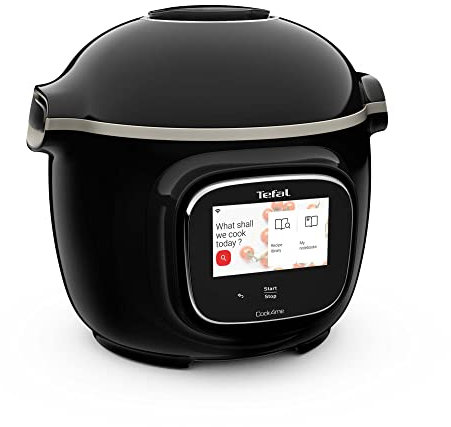 Tefal Cook4me Touch CY912840 Connected Digital Multi Pressure Cooker – 6L/Black & Stainless Steel