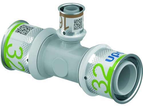 Uponor S-Press Plus PPSU Presse Composite T-Stück verlaufend 32x16x32mm