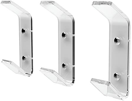 AGPLEX - Appendiabiti da Parete in vetro acrilico, Appendini da muro dal Design Moderno (3 Ganci)