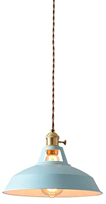TPWEWRX Moderne Macaron Pendelleuchten Eingebauter Schalter Kreative Decken Hängeleuchte Art Deco Pendelleuchte Kronleuchter für Kücheninsel Wohnzimmer Restaurant Café Bar (Blue)