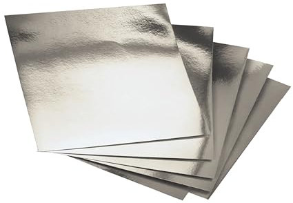 BALSAT Paletina Plata para envasado al vacio, Ideal para Meter en Bolsas de vacio, paletina para embutido y Salmon, Carton para envasar embutido, Salmon - Paquete 100 ud. (20x21)