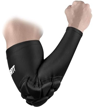 Dick Gepolstert Ellenbogenschoner für Erwachsene,Torwart Ellenbogenschützer,Weich Sport Armschoner,Hohe Qualität Armschützer für Volleyball Basketball Football MTB Handball läuft Tanzen Yoga,XL