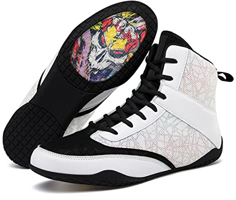 Boxschuhe für Frauen, Damen Atmungsaktive Squat Schuhe rutschfeste Wrestling Turnschuhe Leichte Kickboxen Trainingsschuhe