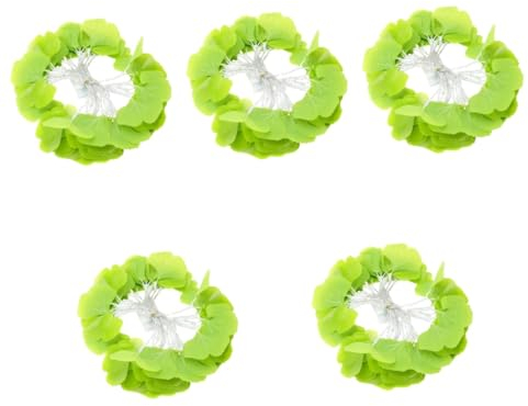 5 Sätze Laternenpfahl Feenlicht Neuheit Lichterketten grüner Kranz Dekor LED-Leuchten für zu Hause warmes Innenlicht Nachtlicht Umgebungslicht schmücken Lichtleiste Plastik