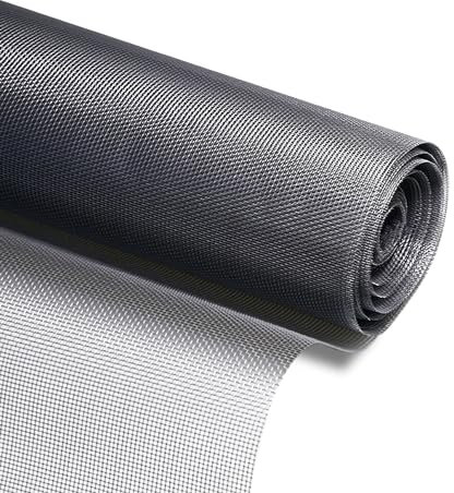teeppo Zanzariera al metro, 150 x 300 cm, in fibra di vetro, colore grigio, zanzariera al metro, per porte e finestre, accessori per zanzariere a prova di gatto