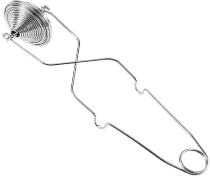 OUNONA Outils 2 Pièces Plumeau De Printemps Tamis De Cuisine Passoire à Main Saupoudreur De Secoueur De Sucre De Farine Saupoudreur De Sucrier Acier Inoxydable Engrener Écumoire