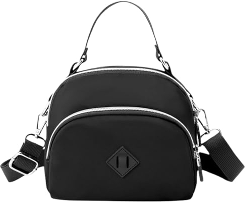 FAVORTALK Kleine Umhängetasche Damen Handtaschen Leicht Multi-Tasche Schultertasche Casual Wasserdicht Nylon Crossbody Bag,DJB01005