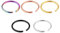 DIVINA VITAE Fake Nasenpiercing Ring Set, Fake Nase Lippe Ring, 2g 8mm Nasenpiercing Schmuck Edelstahl Nasenringe Hoop, Septum-Knorpelring-Set Für Damen Männer(5 Stück)