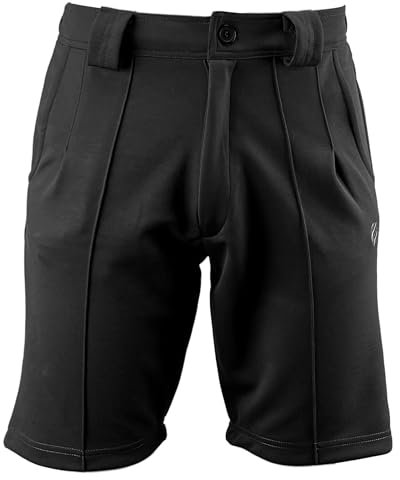 Men's Soft Finish Green Play Bowls Shorts with Elastic Waist and Button Closure (UK, Numeric, 36, Regular, Regular, Black)