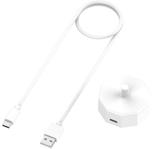 USB-C Ladestation Induktives Ladegerät für Reisen, kompatibel mit Elektrischen Zahnbürsten Braun Oral B