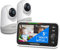 HelloBaby Video-Baby-Monitor, 5-Zoll-Split-Screen mit Dual-Kameras, Fernsteuerung Kameras mit Nachtsicht und Temperaturüberwachung, ECO-Modus, Zwei-Wege-Gespräch