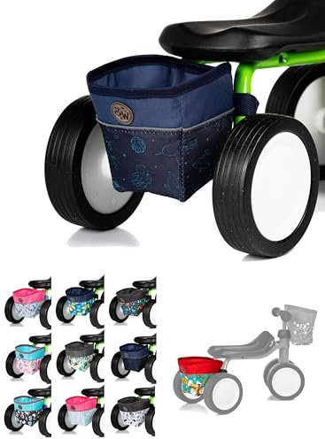 BambiniWelt by Rafael K. Tasche [Rahmentasche] für Kinder kompatibel mit Pukylino Wutsch Fitsch Puky offen für Dreirad Laufrad Rutschfahrzeuge Fahrradtasche (Modell 22)