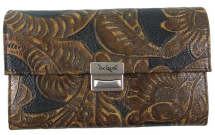 déqua G8 Leder Unikat Geldbörse braun-schwarz