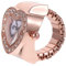 LIFKOME Ringuhr Uhrwerkring Herrenringe Uhr mit Herz-Fingerring Fingeruhr in Herzform für valentinstag valentinsgeschenk Bewegungsring Uhr Ringfingeruhr für Männer Legierung Rosy