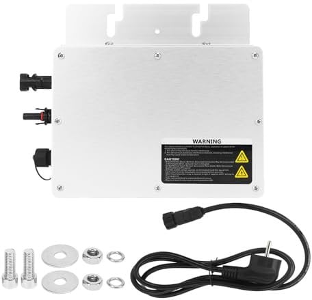Onduleur 300 W/600 W/1200 W, micro onduleur, solaire étanche IP65, onduleur, puissance de balcon 90-160 VAC, mode d'empilage couplé au réseau (onduleur 300 W)