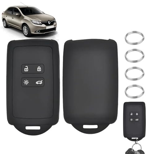 Boutons Coque Clé,2PCS Coque de Clé de Voiture pour Re-Nault,Etui Carte Re-Nault,Boutons Coque de Clé sans Lame de Voiture Re-Nault,Accessoire Clé de Voiture Compatible avec Renault Smart Key