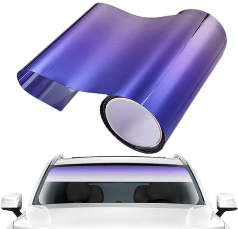 Auto Windscreen Shade Anti-Glare Sunvisor Strip - Heat Resistant Window Tint Film for Car Windshield Sun Protection