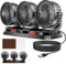 Ventilatore Auto Tre Teste, Ventilatore Per Auto, Ventola Di Raffreddamento, 12 V/24 V Ventilatore Portatile Con 2 Velocità Rotazione A 360 ° Per Camper Suv Rv Atv Camion