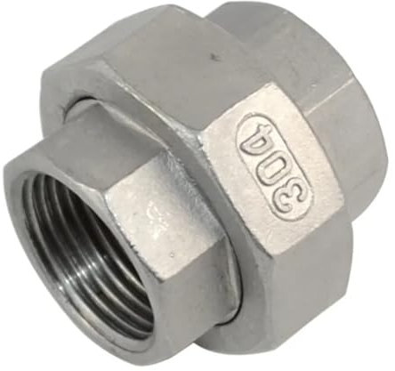Raccord union en acier inoxydable 304, 1/4, 3/8, 1/2, 3/4, 1, 1-1/4, 1-1/2, 2, femelle, 1 pièce(1-1/4)