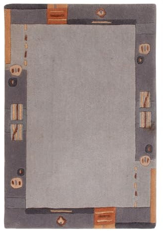 Morgenland Nepal Teppich - 90 x 60 cm - Grau